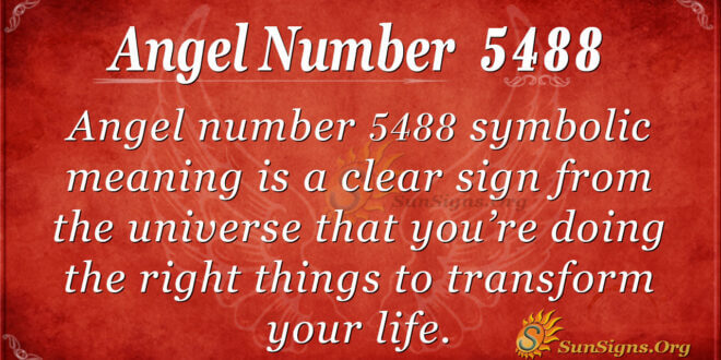 5488 angel number