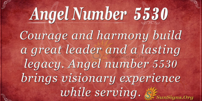 Angel number 5530