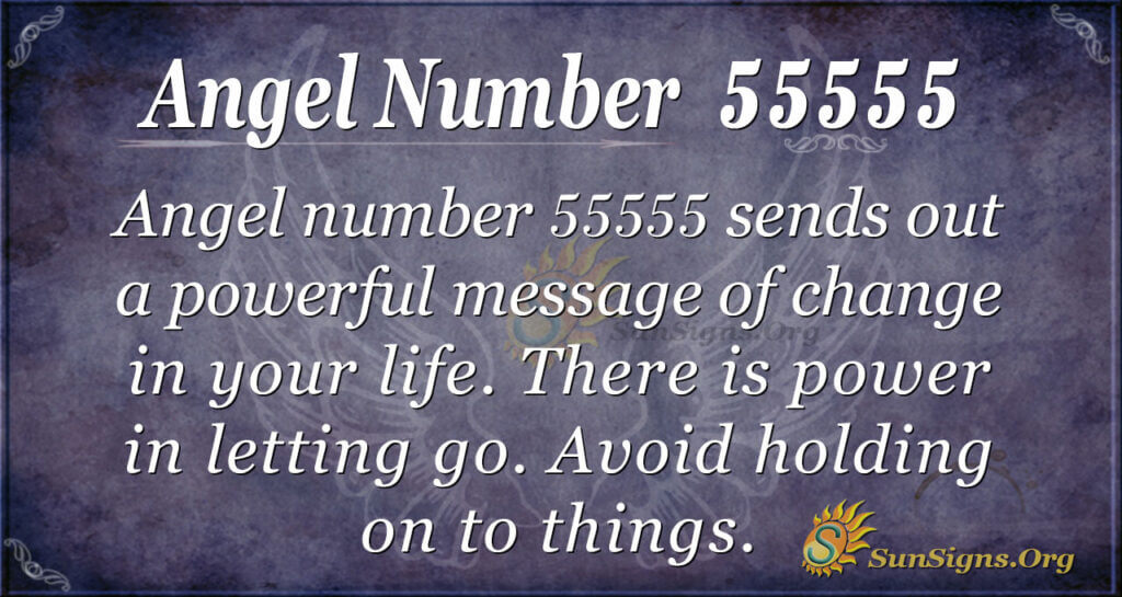 Angel number 55555