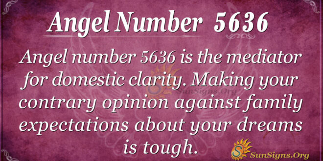 Angel number 5636