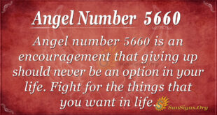 Angel number 5660