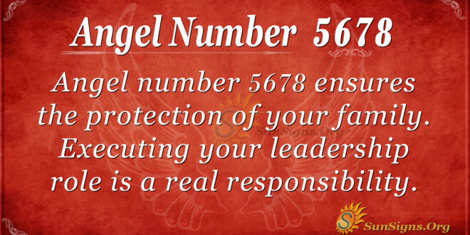 Angel number 5678