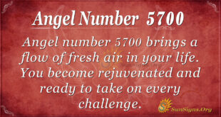Angel number 5700