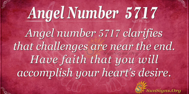 Angel number 5717