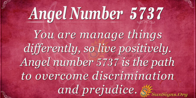 Angel number 5737