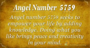 Angel number 5759