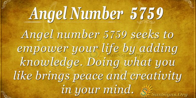 Angel number 5759