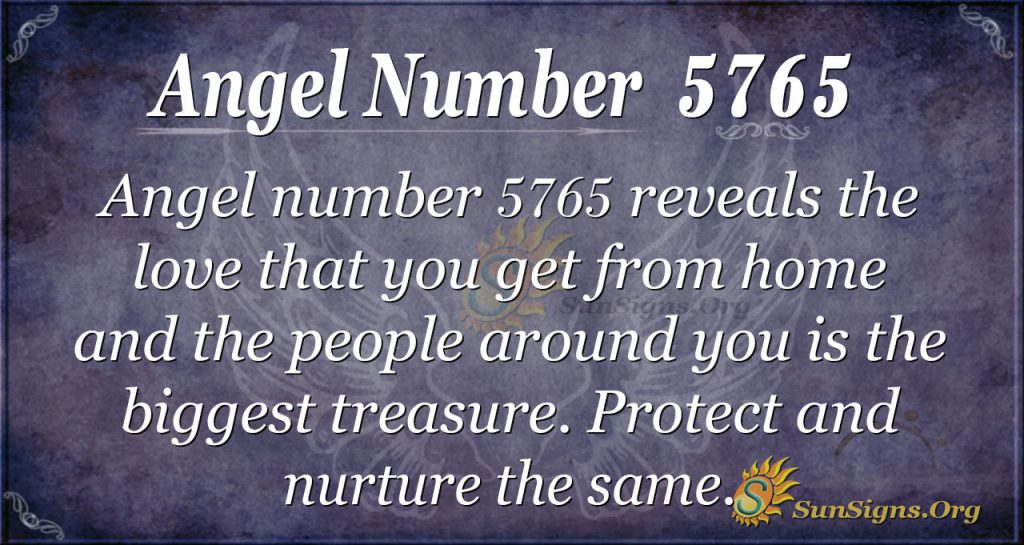 Angel number 5765