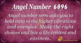 Angel number 6096