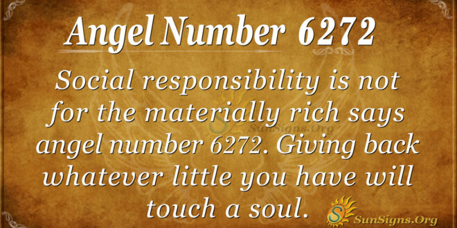 Angel number 6272