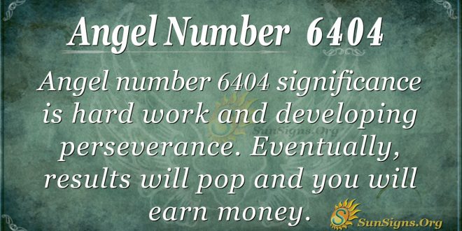 Angel number 6404
