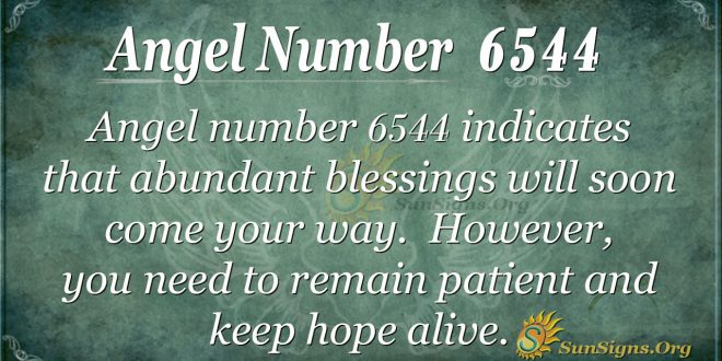 Angel number 6544