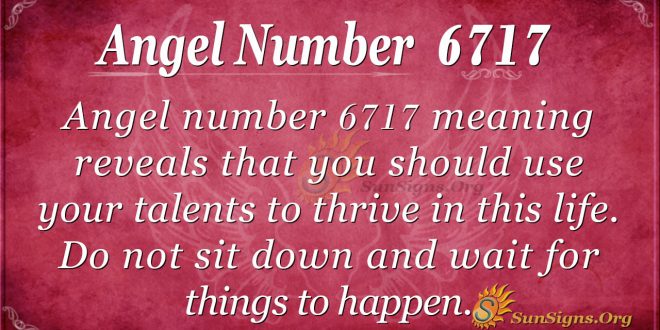 Angel number 6717