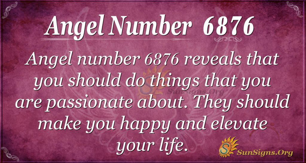 Angel number 6876