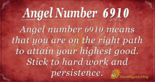 Angel number 6910