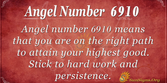 Angel number 6910