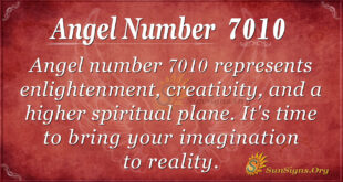 Angel number 7010