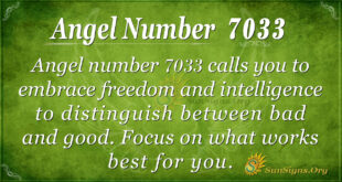 Angel number 7033