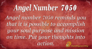 Angel number 7050