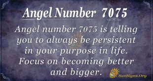 Angel number 7075