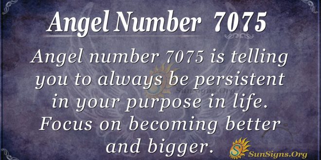 Angel number 7075