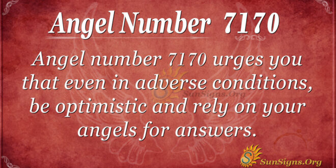 Angel Number 7170