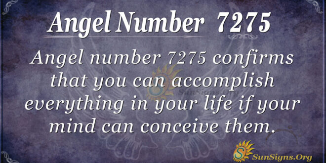 Angel number 7275
