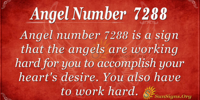 Angel number 7288