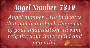 Angel number 7310