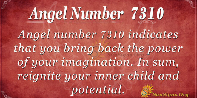 Angel number 7310