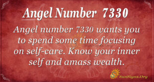 Angel number 7330