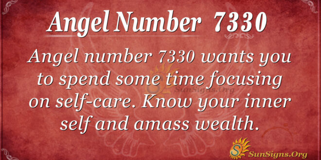 Angel number 7330