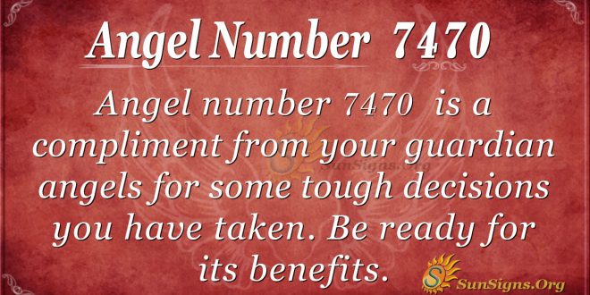 Angel number 7470