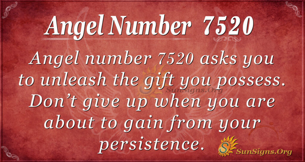 Angel number 7520