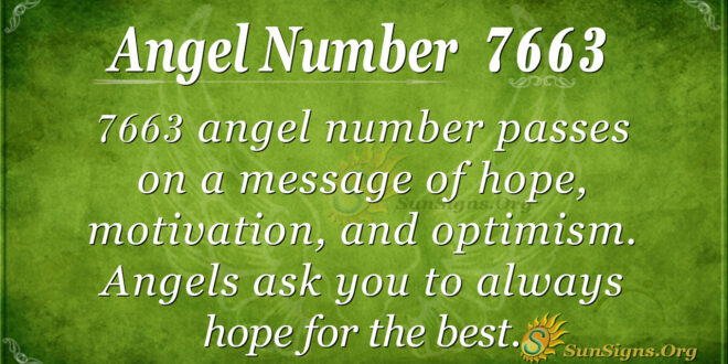 Angel number 7663