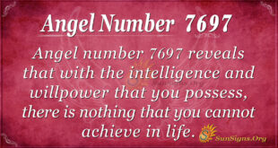 Angel number 7697