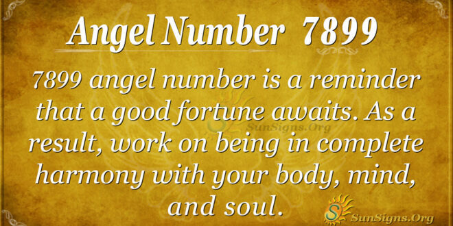 Angel number 7899
