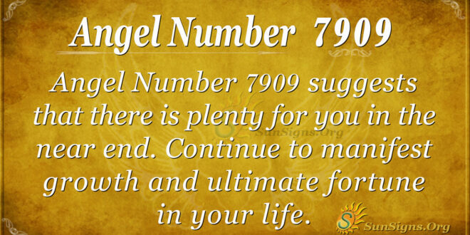 Angel number 7909