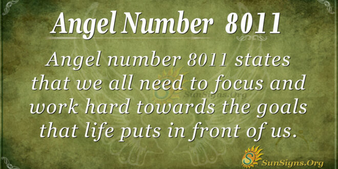 Angel number 8011