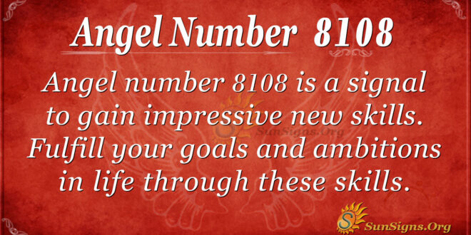 Angel number 8108