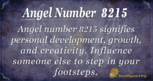 Angel number 8215
