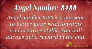 Angel number 8480