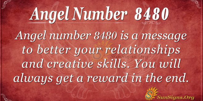 Angel number 8480
