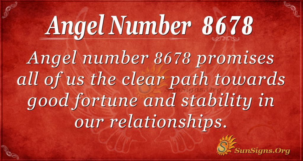 Angel number 8678