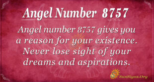 Angel number 8757