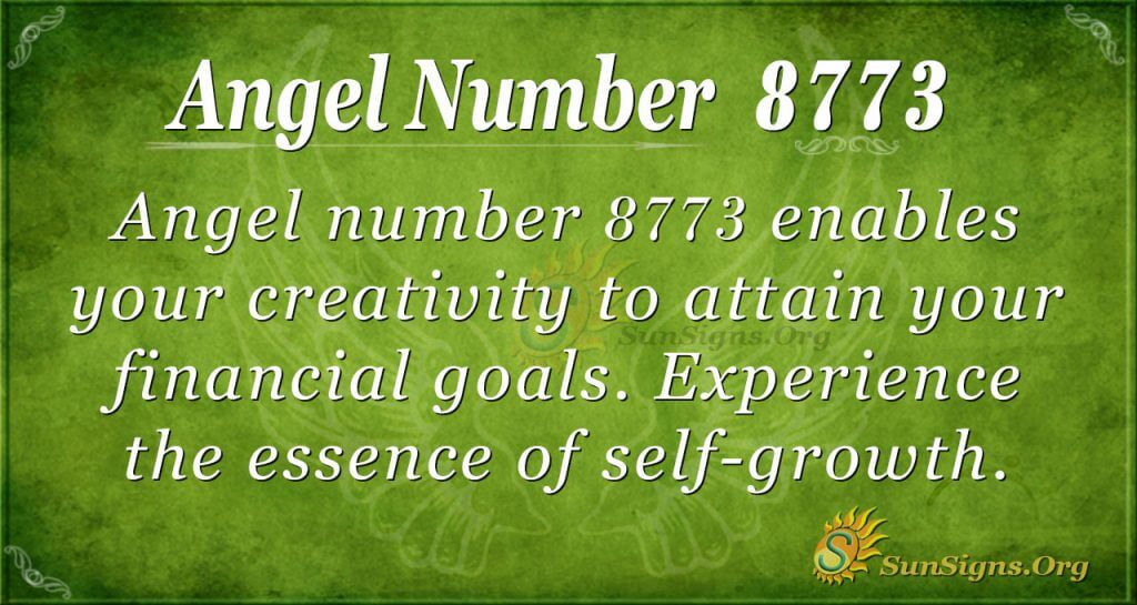 Angel number 8773
