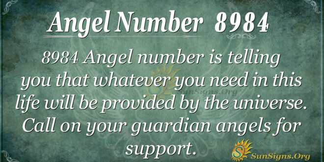 Angel Number 8984