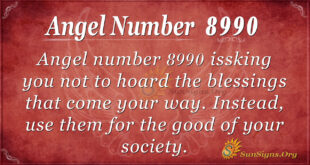 Angel number 8990