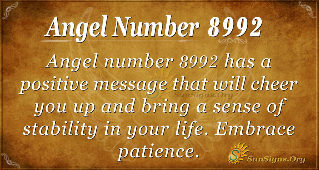 Angel number 8992