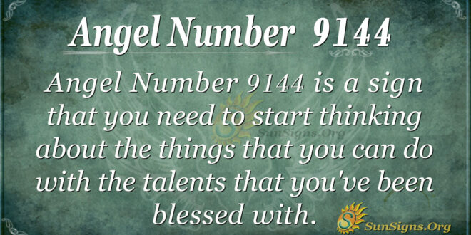Angel Number 9144